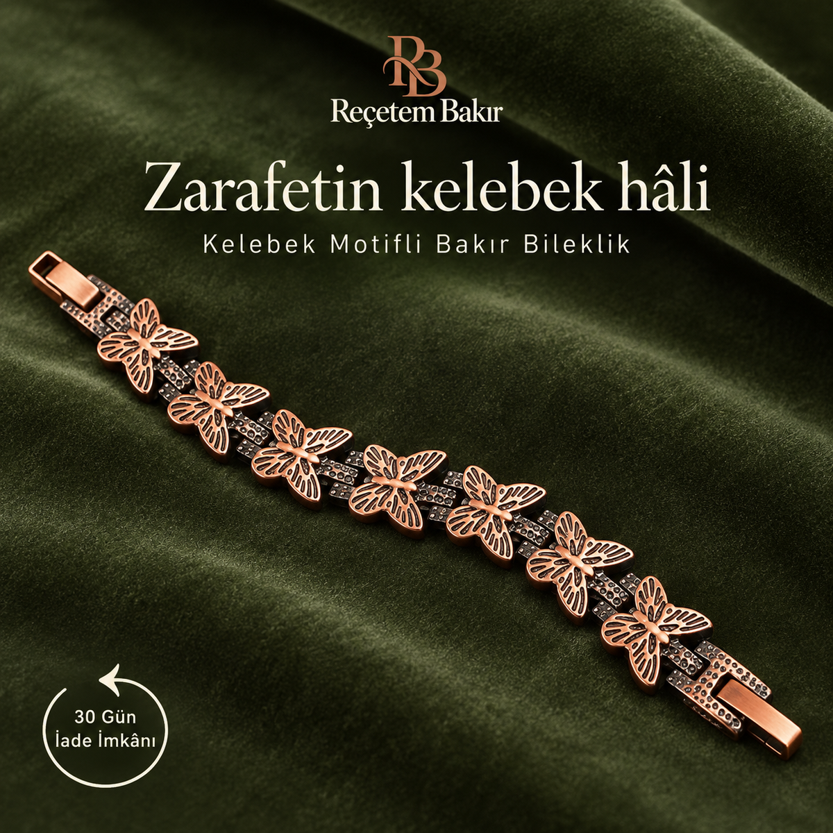 Kadın Saf Bakır Bileklik